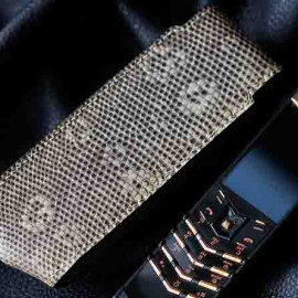 Bao da thằn lằn dáng đứng cho Vertu Signature S Bao da thằn lằn dáng đứng cho Vertu Signature S