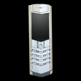 VERTU SIGNATURE S WHITE GOLD ALLIGATOR