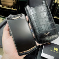 Vertu Aster P Black Alligator Gold Diamond New