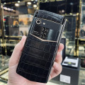 Vertu Aster P Black Alligator Gold Diamond New